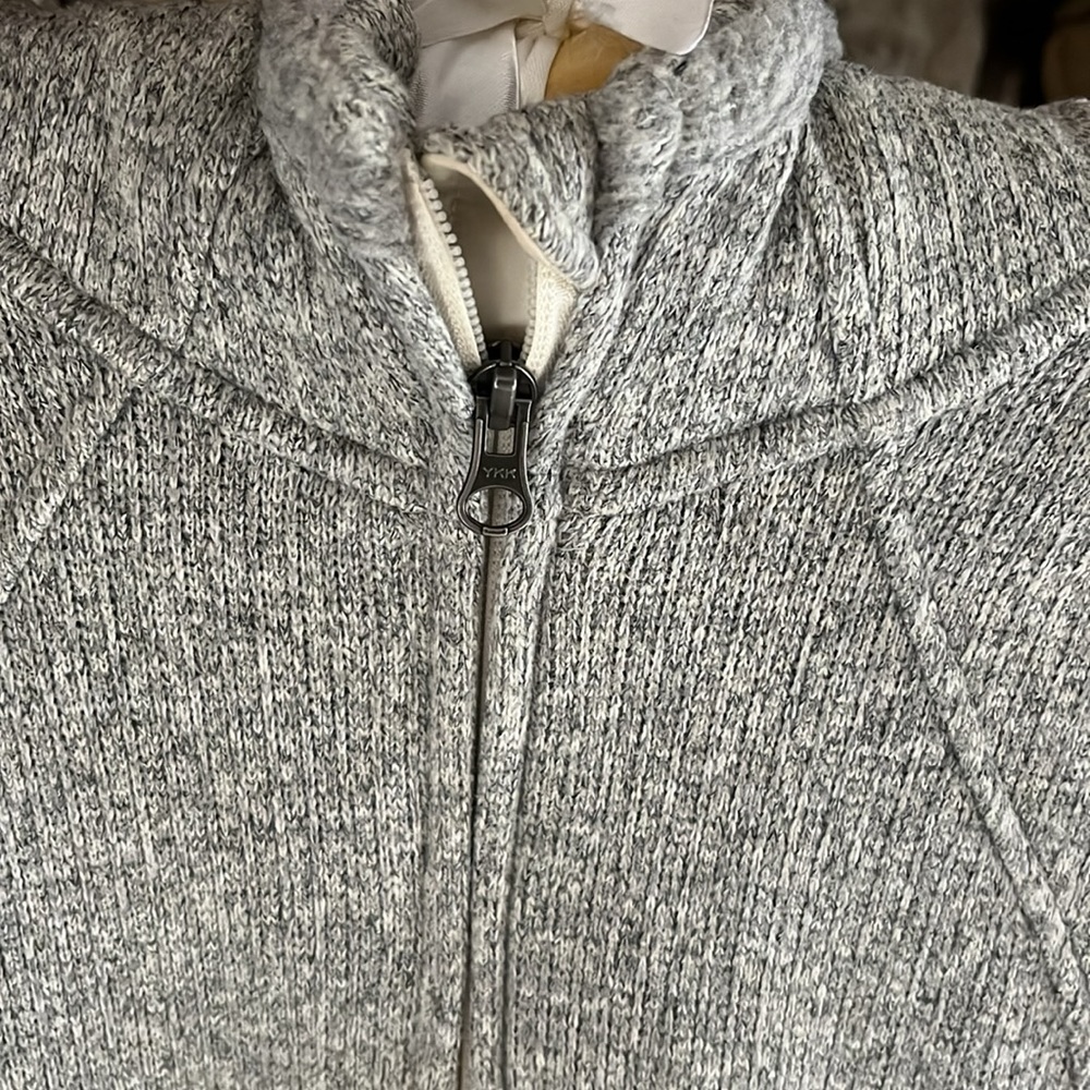 Women’s Grey Full-Zip Hoodie Jacket - Picture 2 of 10
